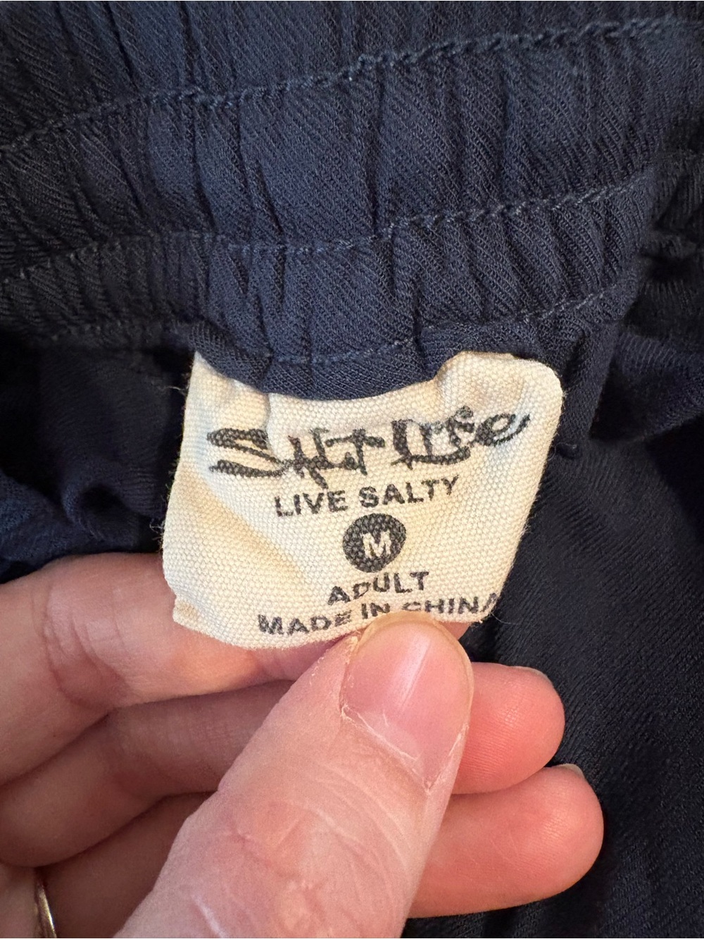 Salt Life Navy Drawstring Capris - Picture 4 of 5